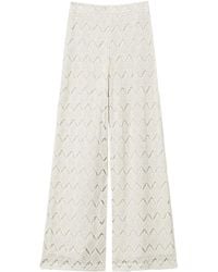 Twinset - Wide Leg Lace Pants - Lyst