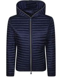 Save The Duck - Zip-Up Hooded Quilted Jacket - Lyst