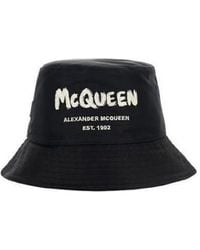 McQueen - Graffiti Logo Bucket Hat - Lyst