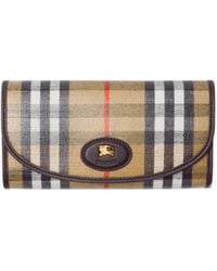 Burberry - Highlands Checked Continental Wallet - Lyst