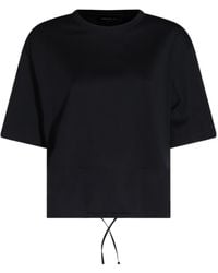 Fabiana Filippi - Crewneck Drawstring Hem T-Shirt - Lyst
