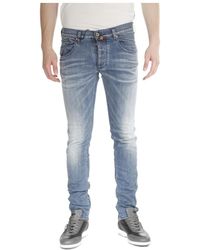 Armani Jeans - Logo Logo Denim Trousers - Lyst