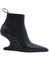 Rick Owens - Pointed Toe Ankle Boots - Lyst