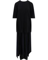 Semicouture - Button-Back Asymmetric Hem Dress - Lyst