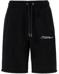 Off-White c/o Virgil Abloh - Drawstring Elastic Waist Shorts - Lyst