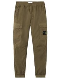 Stone Island - Cotton Trousers - Lyst