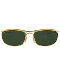 Ray-Ban - Olympian I Deluxe Rectangular Sunglasses - Lyst