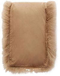Yves Salomon - Leather And Shealing Scarf - Lyst