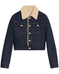 Celine - Trucker Sherpa Jacket - Lyst
