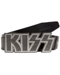 DSquared² - Rhinestone-Embellished Buckle Belt - Lyst