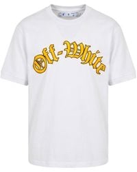 Off-White c/o Virgil Abloh - Logo Detailed Crewneck T-Shirt - Lyst