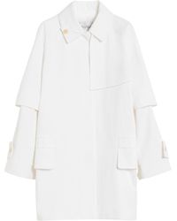 Max Mara - Button Detailed Long-Sleeved Coat - Lyst