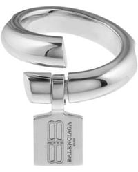 Balenciaga - Saint-Germain Tag Ring - Lyst