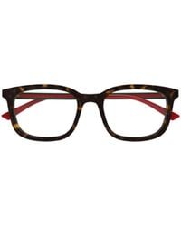 Gucci - Eyewear Square Frame Glasses - Lyst