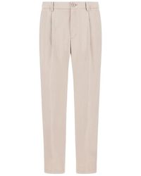 Herno - Button Detailed Tapered Trousers - Lyst