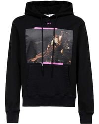 Off-White c/o Virgil Abloh - Caravaggio Print Cotton Hoodie - Lyst