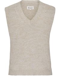 Maison Margiela - V-Neck Knitted Vest - Lyst