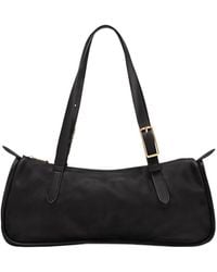 Longchamp - Looong Logo Debossed Zip-Up Shoulder Bag - Lyst