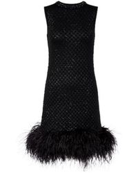 Max Mara - Novara Feather-Trimmed Minidress - Lyst
