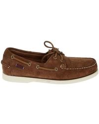 Sebago - Lace-Up Round Toe Boat Shoes - Lyst
