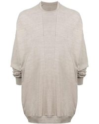 Rick Owens - Slub Panelled Sweatshirt - Lyst