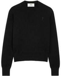 Ami Paris - Ami Ami De Coeur Crewneck Knitted Sweater - Lyst