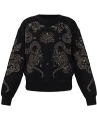 AllSaints - Cecile Embellished Sweatshirt - Lyst