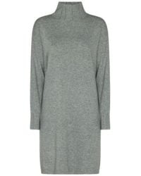 Fabiana Filippi - Ribbed Turtleneck Knitted Dress - Lyst