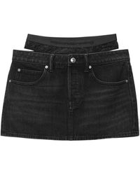 Alexander Wang - Prestyle Hotfix Layered Mini Skirt - Lyst