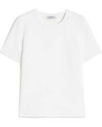Max Mara - 'S Tubo Logo Embroidered Crewneck T-Shirt - Lyst