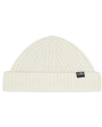 MM6 by Maison Margiela - Logo Patch Ribbed Beanie - Lyst
