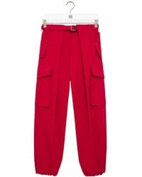 Loewe - Belted Cargo Pants - Lyst