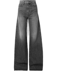 KHAITE - Dane High-Waisted Wide-Leg Jeans - Lyst