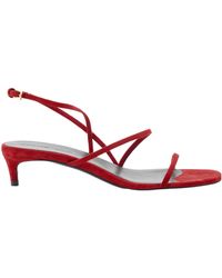 KHAITE - Loop Suede Sandals - Lyst