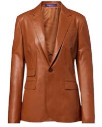 Ralph Lauren - Parker Leather Blazer - Lyst