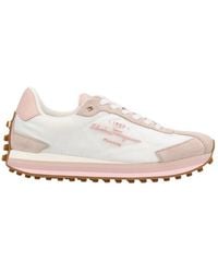 Ferragamo - Ferragamo Panelled Low-Top Sneakers - Lyst