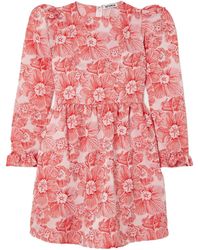 BATSHEVA - Floralprint Mini Dress - Lyst