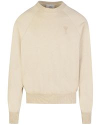 Ami Paris - Ami De Coeur Embroidered Sweatshirt - Lyst