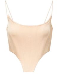 Alex Perry - Satin Bustier Top - Lyst