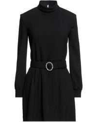 Saint Laurent - Solid Color Long Sleeve Dress - Lyst