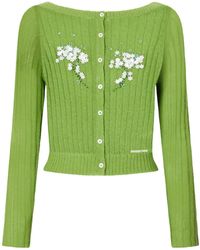 ShuShu/Tong - Long-Sleeved Knitted Cardigan - Lyst