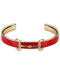Gucci - Horsebit Bangle Bracelet With Enamel - Lyst