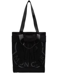 Moncler - Logo Printed Top Handle Bag - Lyst