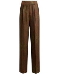 Etro - High-Waisted Casual Pants - Lyst