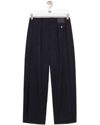 Loewe - Straight Leg Pleated Pants - Lyst