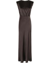 Semicouture - Padded Shoulders Dress - Lyst