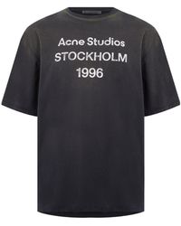Acne Studios - Logo Short-Sleeved T-Shirt - Lyst