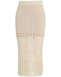 Liu Jo - Crochet Midi Skirt - Lyst