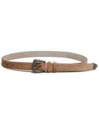 Brunello Cucinelli - Leather Buckle Belt - Lyst