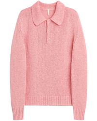 sunflower - Long-Sleeved Polo Collar Sweater - Lyst